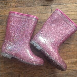 Carter’s Glittery Pink Rain Boots size 12